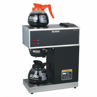 BUNN VPR Single Pourover Commercial Drip Coffee Brewer with 2 Warmers and 2 Glass Decanters