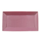 Thumbnail image #1 for CAC China Color Arts KC-14-PLM Rectangular Ceramic Platter, 13" x 7-1/4" x 1", Plum 1 Dozen