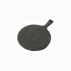Thumbnail image #1 for American Metalcraft FSR9 9-Inch Round Black Faux Slate Melamine Serving Peel with Handle Case of 24