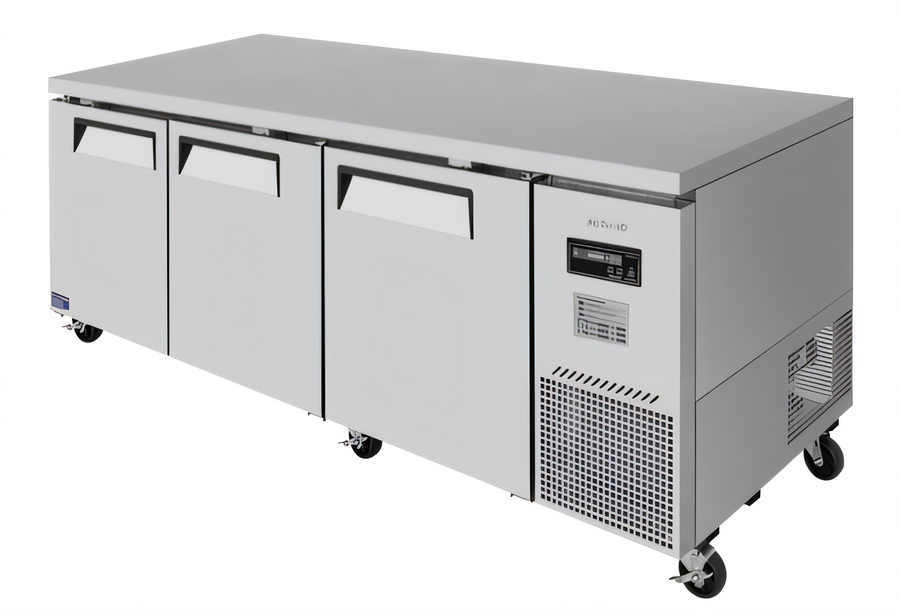 Product image #1 for Turbo Air J Series Extra-Deep Three-Section Side Mount Undercounter Freezer, 93-Inch Wide, 30 Cu. Ft.