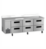 Thumbnail image #1 for Hoshizaki Steelheart Three-Section 93-Inch 6-Drawer Worktop Refrigerator