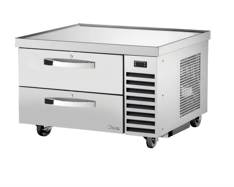 Product image #1 for True 36-3/8 Inch 2-Drawer Refrigerated Chef Base with Stainless Steel Top, Self-Contained R290, 115V