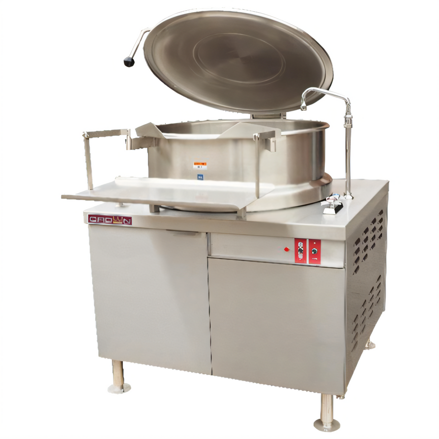 Product image #1 for Crown DMS-30 30 Gallon Direct Steam Stationary Kettle, 2/3 Jacketed