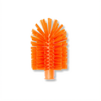 Sparta® 4-Inch Orange Polyester Pipe & Valve Brush with Threaded Hole