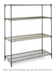 Thumbnail image #1 for Metro Super Adjustable Super Erecta Wire Shelving Starter Unit, 48-Inch W x 24-Inch D x 63-Inch H, 4-Shelf, Metroseal 3 Epoxy-Coated