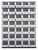 Thumbnail image #1 for Quantum Wall-Mounted Louvered Panel Starter Unit with 35 Clear Bins, 48 x 15 x 61 Inches