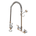 Thumbnail image #1 for T&S Brass EasyInstall 8-Inch Wall-Mount Pre-Rinse Unit with 68-Inch Hose, Vacuum Breaker, and B-0107 Spray Valve