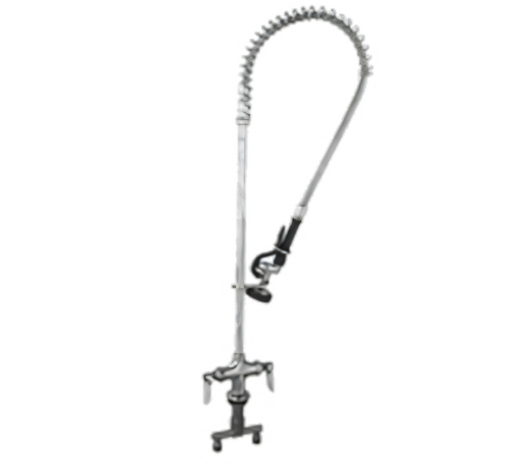 Product image #1 for T&S Extra Heavy-Duty Deck-Mount Pre-Rinse Spray Unit with Mixing Valve and Wall Bracket
