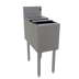 Thumbnail image #1 for Glastender Underbar Stainless Steel Ice Bin with Sliding Cover, 12 x 24 Inch, 42 lb Capacity