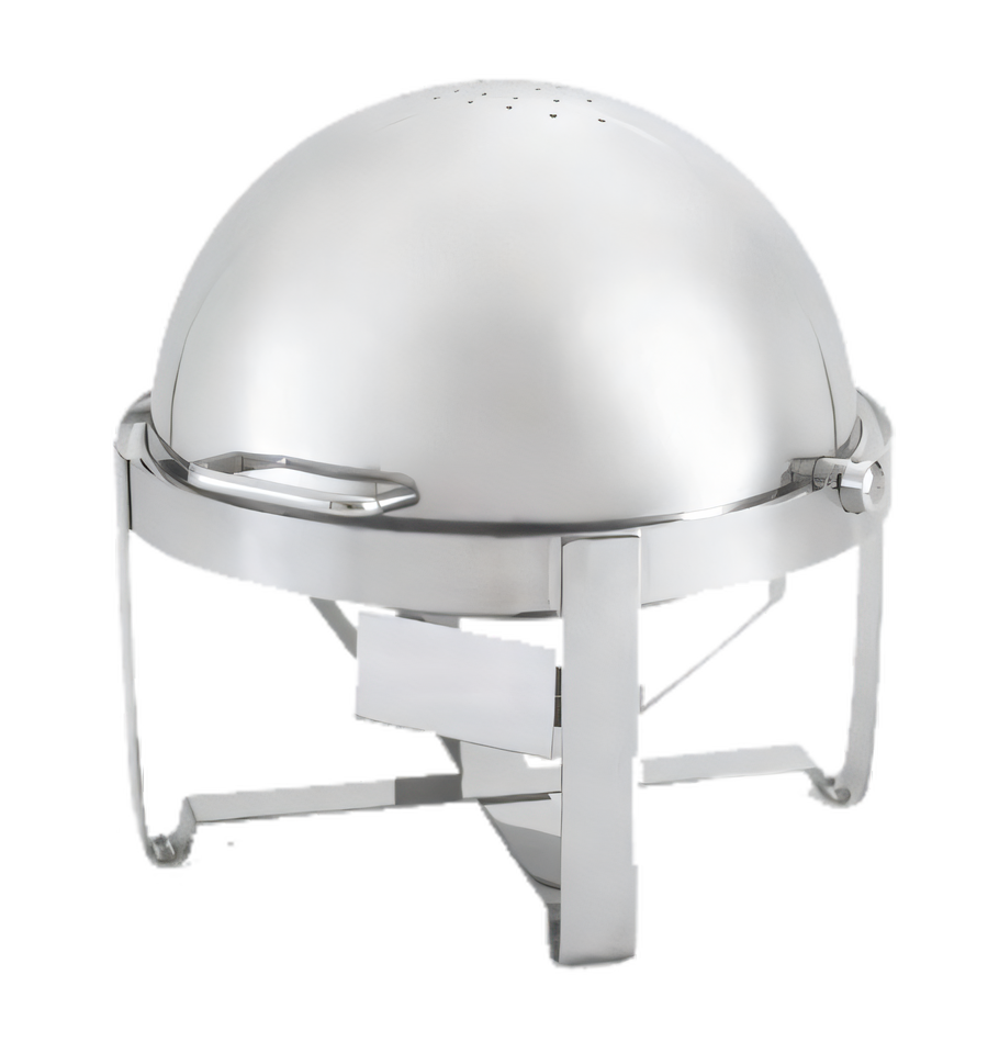 Product image #1 for Vollrath Avenger® Economy Round Roll-Top Chafer, 6 Quart, 18/8 Stainless Steel