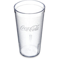 Coca-Cola Stackable Tapered SAN Tumbler, 16 oz., Clear