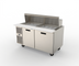 Thumbnail image #1 for Randell PT60-24W-L Two-Section Reach-In Refrigerated Salad Prep Table with Mega Top