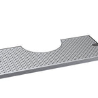Thumbnail image #1 for Krowne KDT-10X21S 21-Inch x 10-Inch Notched Brushed Stainless Steel Beverage Tower Drip Tray