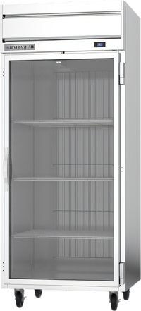 Beverage-Air Horizon Series 1-Section Top-Mount Reach-In Refrigerator with Wide Right-Hand Hinged Glass Door