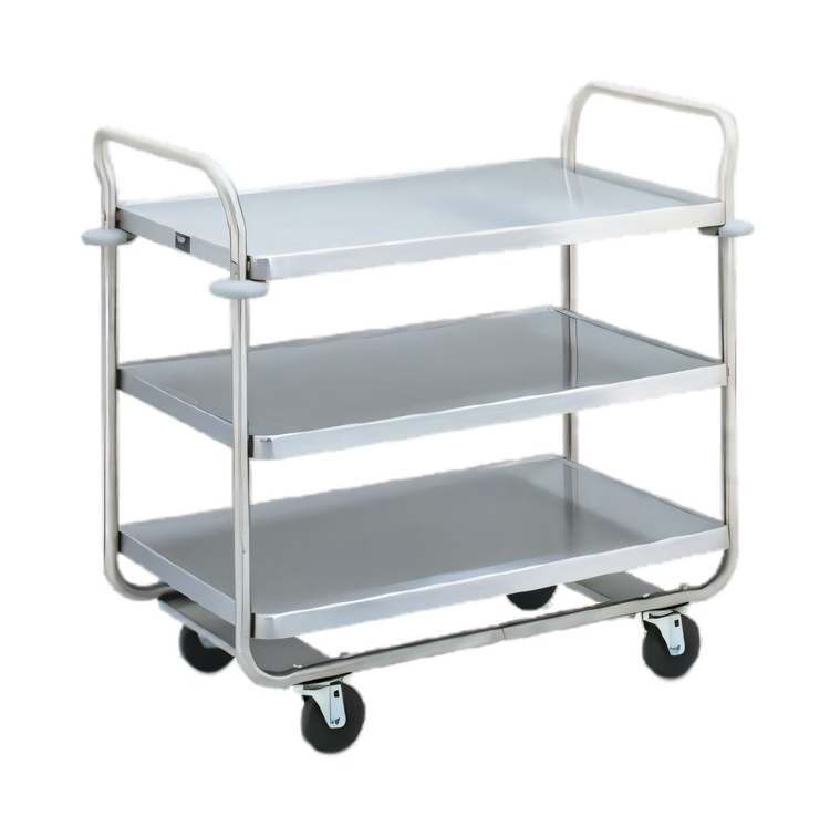 Product image #1 for Vollrath Caravelle Heavy-Duty Stainless Steel 3-Shelf Utility Cart, 500 lb Capacity