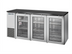 Thumbnail image #1 for True 72-1/8-Inch Two-Section Back Bar Cooler with 3 Glass Doors and Side-Mounted Self-Contained Refrigeration