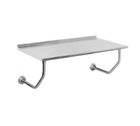 Advance Tabco 60 Inch x 24 Inch Wall-Mounted 14 Gauge 304 Stainless Steel Table with 1-1/2 Inch Backsplash