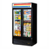 Thumbnail image #1 for True Two-Section Glass Door Merchandiser Refrigerator with 8 Shelves