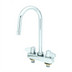 Thumbnail image #1 for Equip 4-Inch Centers Deck Mount Workboard Mixing Faucet with 3-Inch Swivel Gooseneck Spout