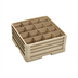 Thumbnail image #1 for Traex Full-Size 16-Compartment Beige Cup and Glass Dishwasher Rack with Closed Wall Base and 3 Extenders
