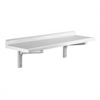 Thumbnail image #2 for Cambro Camshelving® CSWS1848SK480 Wall-Mounted Solid Polypropylene Shelf, 48"W x 18"D, 2" Backsplash, Speckled Gray, 150-lb. Capacity