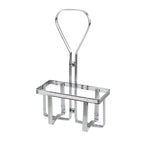 Thumbnail image #1 for Winco WH-5 Square Chrome-Plated Oil & Vinegar Cruet Rack for Two 6 oz Square Cruets Case of 72