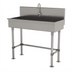 Thumbnail image #1 for Advance Tabco ADA Freestanding 40-Inch One-Station Stainless Steel Service Sink with Electronic Faucet
