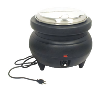 Admiral Craft 11.4 Qt Countertop Soup Kettle with Stainless Steel Insert and Lid