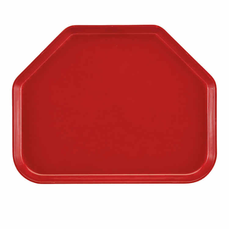 Product image #2 for Cambro Camtray Trapezoid Fiberglass Fast Food/Cafeteria Tray, 14 x 18 Inch, Cambro Red