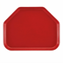 Thumbnail image #2 for Cambro Camtray Trapezoid Fiberglass Fast Food/Cafeteria Tray, 14 x 18 Inch, Cambro Red