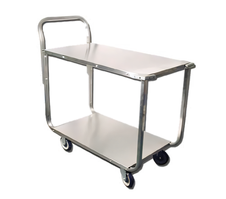 Product image #1 for Stainless Steel 2-Shelf Stock Cart, 700 lb Capacity