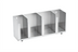 Thumbnail image #1 for Vollrath Horizontal 4-Section Adjustable Lid Organizer with Straw Holder, Stainless Steel