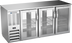 Thumbnail image #1 for Beverage-Air 72-Inch Three-Section Pass-Thru Open Food-Rated Back Bar Refrigerator with 6 Glass Doors