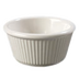 Thumbnail image #2 for Carlisle 4 oz Bone Fluted Stackable Melamine Ramekin
