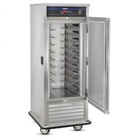 FWE Mobile Air Curtain Refrigerator, 1-Section, Bottom-Mount Self-Contained, Stainless Steel
