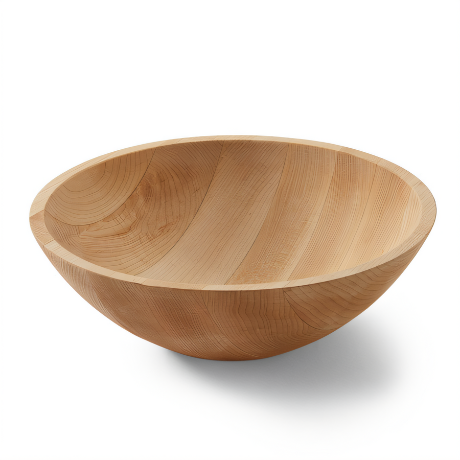 Product image #1 for American Metalcraft Lyselle Collection Maple Wood Bowl, 134 oz., 13 Inch