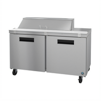 Hoshizaki Steelheart SR60B-12 60-Inch Two-Section Reach-In Sandwich Top Prep Refrigerator with 12-Pan Top Rail