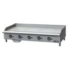 Thumbnail image #1 for Admiral Craft Equipment Corp. Black Diamond BDCTG-60T 60-Inch Countertop Thermostatic Gas Griddle, 5-Burner, 1-Inch Smooth Steel Plate