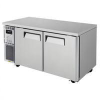 Turbo Air J Series Two-Section Side-Mount Undercounter Refrigerator, 59-Inch, 13.58 Cu. Ft., Stainless Steel