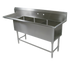 Thumbnail image #1 for John Boos Pro-Bowl 3-Compartment Sink with Left Drainboard, 14-Gauge Stainless Steel