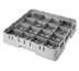 Thumbnail image #1 for Cambro Camrack Full Size 16-Compartment Cup Rack with 2 Soft Gray Extenders