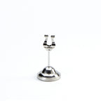 Thumbnail image #1 for American Metalcraft HPCH4 4-Inch Chrome Harp Clip Number Stand with Weighted Stainless Steel Base Case of 72