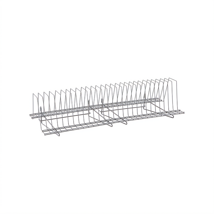 Product image #1 for Metro SmartWall 36-Inch Nominal Grid-Mounted Tray Drying Rack, Metroseal Gray Epoxy-Coated Finish with Microban
