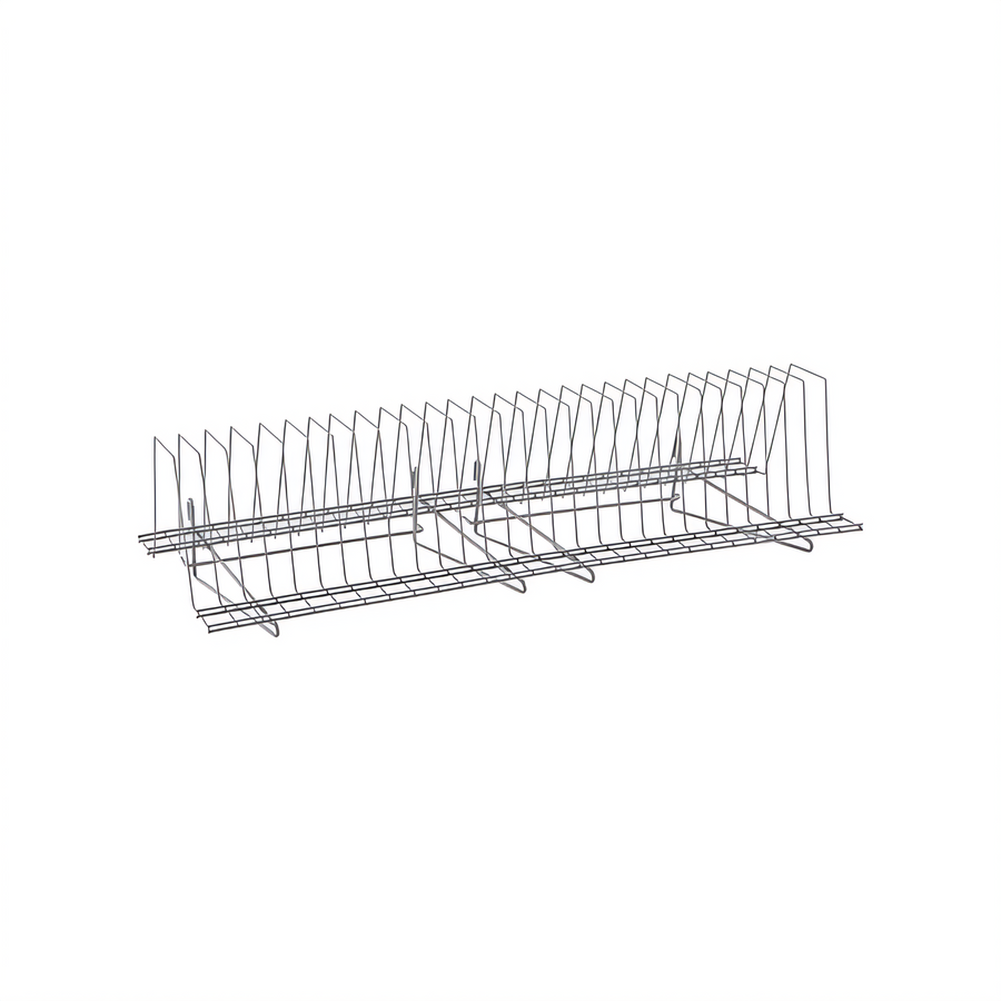 Product image #1 for Metro SmartWall 36-Inch Nominal Grid-Mounted Tray Drying Rack, Metroseal Gray Epoxy-Coated Finish with Microban