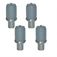 BK Resources BK-SSPAF-4 Shelf Casters & Leveling Feet