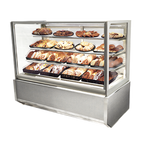 Thumbnail image #1 for Federal Industries Italian Glass Series ITD4826-B18 48-Inch Floor-Standing Non-Refrigerated Pastry Display Case with 2 Adjustable Glass Shelves