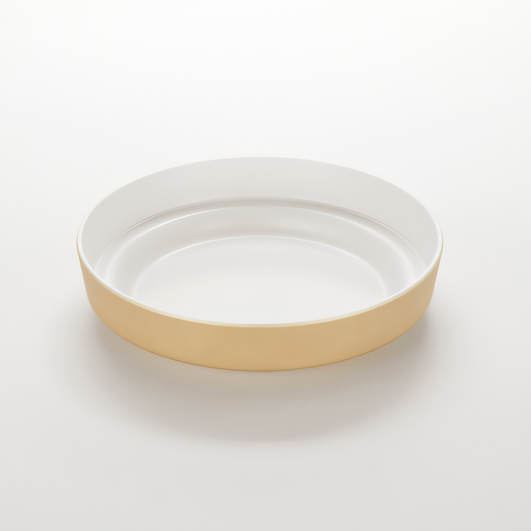 Product image #1 for American Metalcraft Gold Melamine Seafood Serving Tray, 10-Inch Diameter