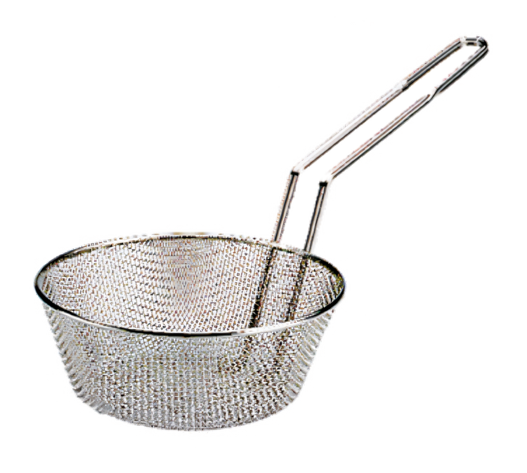 Product image #1 for Admiral Craft 10-Inch Fine Mesh Culinary Basket, Round, 3-Inch Deep, Nickel-Plated Steel