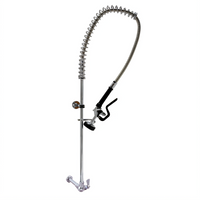 BK Resources OptiFlow Low-Flow Single Valve Wall-Mount Pre-Rinse Assembly