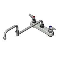 8-Inch Center Deck-Mount Workboard Faucet with 18-Inch Double-Joint Swing Nozzle